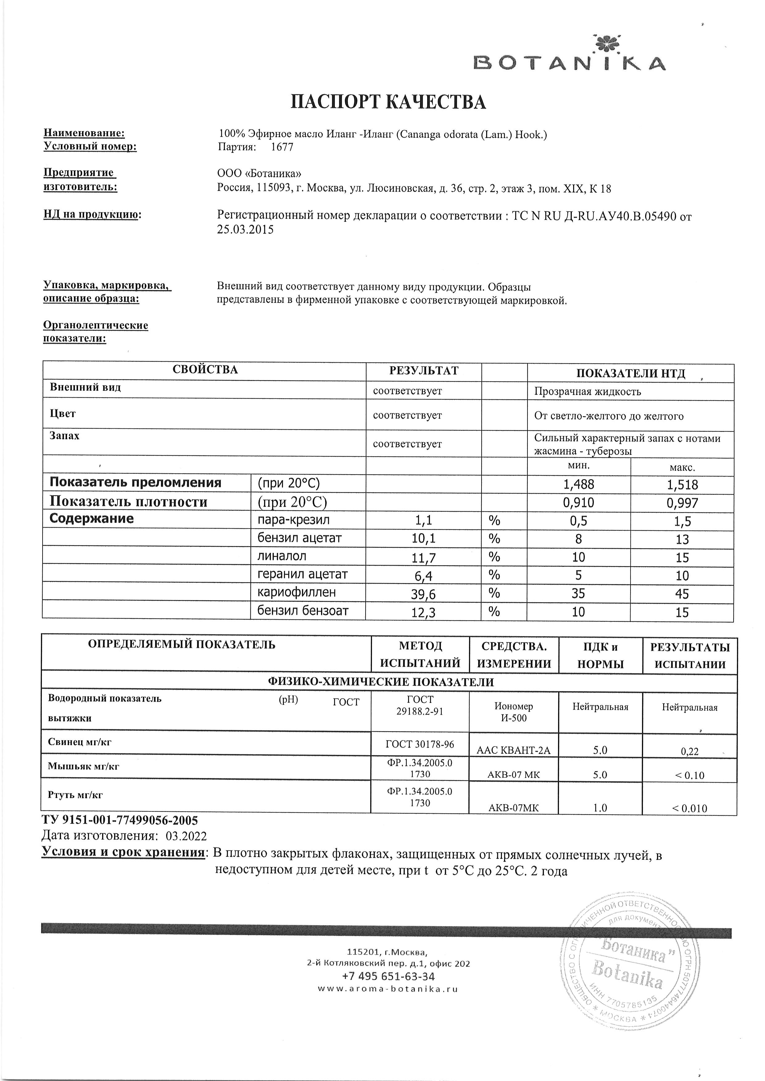 Паспорт №032022